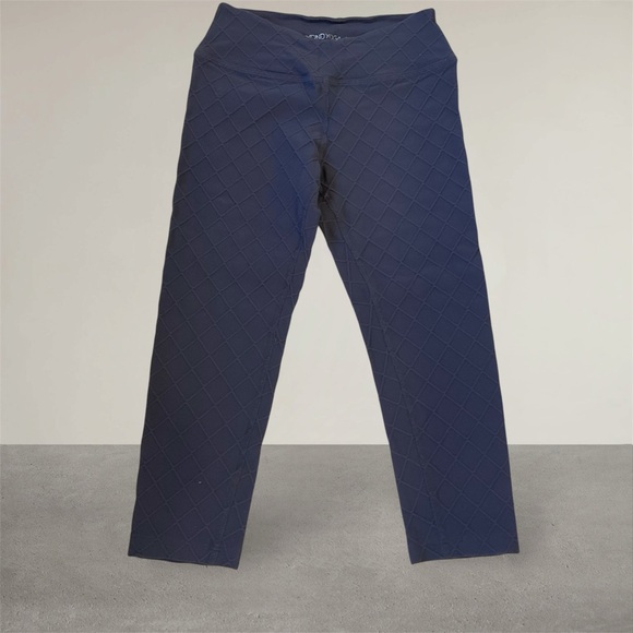 Beyong Yoga Spacedye High Waisted Cropped /  Pedal Pusher Legging, Blue, Sz S - Picture 2 of 8